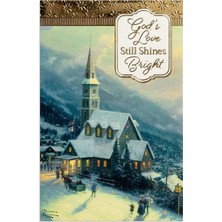 Meks Dayspring - Thomas Kinkade - God's Love Still Shines Bright - 50 Toplu Noel Kutulu Kartlar, Nrsv (J