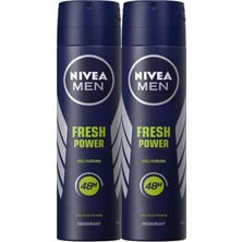 Meks Nivea Fresh Power Sprey Deodorant 150ML Erkek 2'li Avantaj Paketi