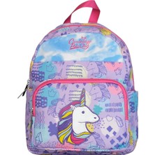 Meks Cambridge Polo Club Unicorn Ön Cepli Kız Çocuk Anaokulu Çantası Mor Unicorn Std