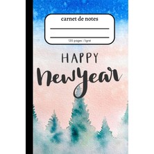 Meks Carnet De Notes: Carnet De Notes Esthétique À Larges Lignes 6x9 Pouces (Superior Happy New Year Cov