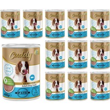 Meks Cuddy Yetişkin Köpek Balıklı Pate Yaş Mama 400 gr x 12 Adet