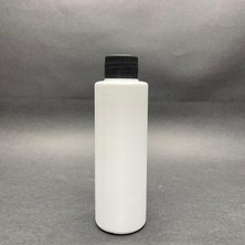 Meks 150 cc Mat Beyaz Sert Pe Şişe - Siyah Contalı Kapaklı- 150ML Plastik Şişe x 10 Adet