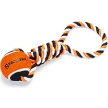 Meks Beeztees Köpek Oyuncağı, Diş Ipi Tutamaçlı Tenis Topu, 30X7X6,3CM, 135GR