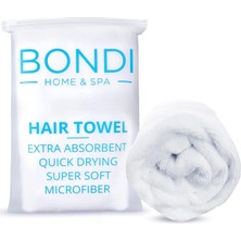 Meks Bondi Home & Spa Kadınlar Için Mikrofiber Saç Havlusu - Süper Emici, Hızlı Kuruyan, Büyük ve Yumuşa