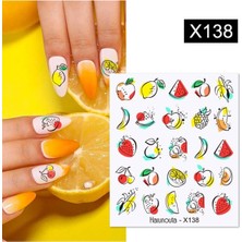 Meks Tırnakmania Su Transferli Nail Art Sticker X138 (53925-4) 3970