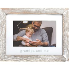 Meks Pearhead Grandpa & Me Keepsake Rustik Resim Çerçevesi, Babalar Günü Hediyesi Büyükbaba Için Eskitil