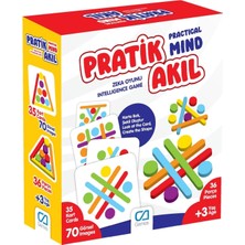 Meks Ca Games Pratik Akıl 3+ Yaş Çocuklar Için 36 Parça 70 Görselli Eğitici Şekil Oluşturmalı Zeka Oyunu