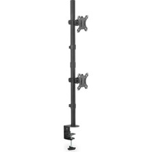 Meks Digitus Evrensel Çift Monitör Tutucu, Dikey Maks. Vesa 100 x 100, Siyah, (DA90438)