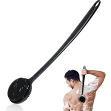 Meks Vwmyq Duş Için Silikon Geri Yıkayıcı, 17 "uzatılmış Uzun Saplı Vücut Fırçası, Duş Peeling ve Masaj
