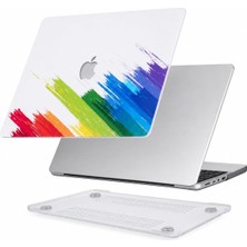 Meks Mcstorey Macbook Pro 13 Renkli Desenli Kılıf A1706 A1989 A2159 A2251 A2289 A2338 M1 M2 Uyumlu Ince