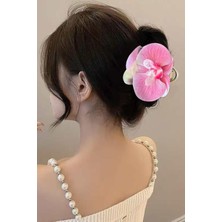 Meks Kadın Orkide Çiçekli Aloha Büyük Mandal Toka, HB869865572265526598HB