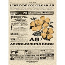 Meks Independently Published Vintage Colouring Book A5 Size - Libro De Colorear Vintage Tamaño A5: A Com