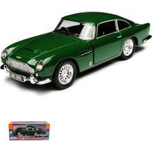 Meks Oyuncak Diecast Metal Aston Marti̇n Db5 Model Araba Kutulu Koleksiyonluk Figür 1:24 Ölçek Bej ve Yeş