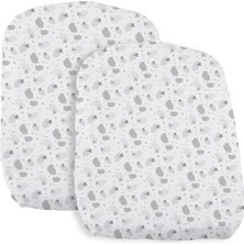 Meks Chicco Çarşaf Crib Set Iki Parça Baby Hug Grey Sheep