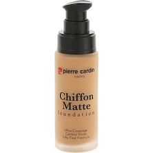 Meks Pierre Cardin Chiffon Touch Mat Görünüm Veren Fondöten - 402 -Light