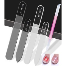 Meks Drmode Cam Tırnak Törpüsü Tamponu - 5 Adet Cam Tampon Nano Tırnak Parlatıcı Kiti Cam Manikür Itici