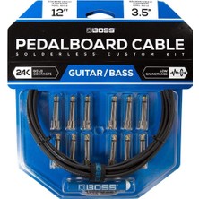 Meks Boss Bck-12 Pedalboard Kablo Kiti - 12 Metre Kablo, 12 Konektör