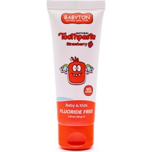 Meks Doğal Çilek Diş Macunu Florürsüz 50 gr