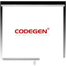 Meks Codegen Ax-20 200X200CM Siyah Fonlu Storlu Kilitleme Mekanizmalı Projeksiyon Perdesi, Beyaz
