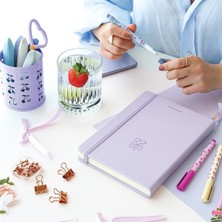 Meks A5 Bullet Journal Noktalı Defter 140 Gr. 80 Yaprak Lavender Mist