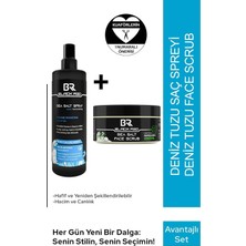 Meks Black Red Saç Deniz Tuzu Spreyi - Sea Salt Face Scrub - 2'li Set