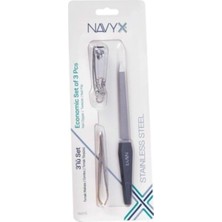 Meks Navyx Ekonomik 3'lü Set Törpü, Tırnak Makası
