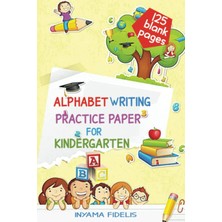 Meks Alphabet Writing Practice Paper For Kindergarten: Alphabet Writing Paper, 125 Black Pages With Line