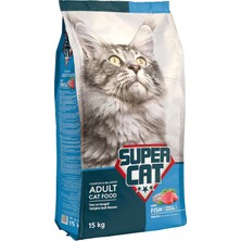 Meks Super Cat Balıklı Yetişkin Kedi Maması 15 kg