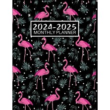 Meks Independently Published Flamingo Monthly Planner 2024-2025: Two Year Schedule Organizer With Holida