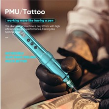 Meks Bi̇omaser U1 Kalıcı Makyaj Tattoo Dermapen Cihazı, 4 Çalışma Modu, Mavi