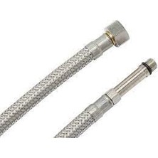 Meks Batarya Baglantı Su Fleks Hortum Uzun Girişli M10X3/8-60CM 1 Adet (5 Cm)