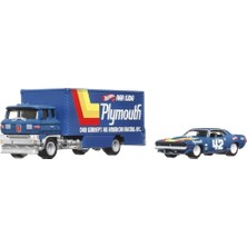 Meks Hot Wheels Premium Car Culture Team Transport FLF56-HRV38 '70 Plymouth Aar Cuda & Sakura Sprinter