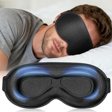 Meks Facemoon Ağırlıklı Göz Maskesi Kadın Erkek - 3D Kontur, Karartma Gözleri Bağlı, Işık Engelleme, Rah
