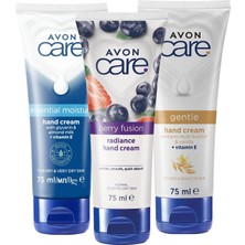 Meks Avon Care Gliserin ve Badem Sütü, Vanilya Içeren E Vitaminli ve Yabanmersinli El Kremi Paketi