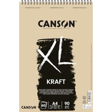 Meks Canson Spp Canxl Kraft 60S A4 90G Brun Kraft Blok