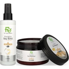 Meks Fe Keratin Saç Sütü 200ML & Saç Maskesi 300ML Karma 2'li Set
