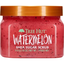 Meks Tree Hut Karpuz Shea Şeker Fırçası, 510,3 G, Ultra Nemlendirici ve Peeling Fırçası, Temel Vücut Bak