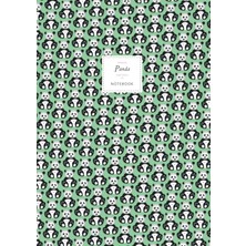 Meks Panda Notebook - Lined Pages - A4 - Premium: (Green Edition) Fun Notebook 192 Lined Pages (A4 / 8.2