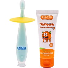 Meks Babyton Doğal Portakal & Mandalinalı Florürsüz Diş Macunu - Silikon Diş Fırçası