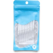 Meks Hannah Diş Arası Fırçası Diş Fırçası Beyaz 0.4 mm Kıvrılabilir Başlık Orta Sertlik Plastik Sap – 10