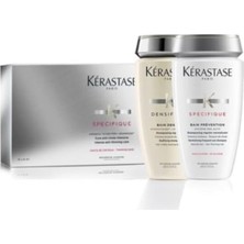 Meks Kerastase Aminexil Serum, Dökülme Önleyici ve Yoğunlaştırıcı Şampuan 3'lü Set