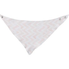 Meks Deeperlove Muslin Pink Zigzag Üçgen Önlük