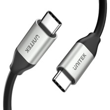 Meks Unitek Human Friendly Usb-C 100W Pd Hızlı Şarj Kablosu, 4K@60Hz ve 10GBPS Veri (Usb 3.2 Gen2) C1408