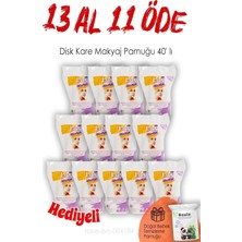 Meks 13 Al 11 Öde Lux Disk Kare Makyaj Pamuğu 40' Lı ve Rosie