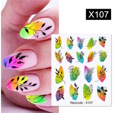 Meks Tırnakmania Su Transferli Nail Art Sticker X107 (53013-7) 3948