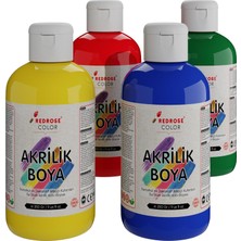 Meks Ana Renkler Akrilik Boya 4'lü Set 4X250GR