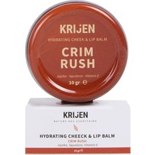 Meks Crım Rush Kırmızı Renkli Dudak & Yanak Balmı Bitkisel Krem Allık&ruj&far