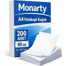 Meks A4 Fotokopi Kağıdı, 21X29,7 Cm, 200 Sayfa, Beyaz, Yazıcı ve Fotokopi Uyumlu 80 Gram