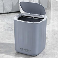Meks Greentech Sensörlü 28 Litre Çöp Kovası (Şarj Edilebilir Lityum Pilli) / GT-SC07 Gri̇