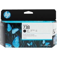 Meks Hp 738 130-ML Black Designjet Ink Cartridge Mürekkep Kartuşu 1 Adet Orijinal Standart Verim Siyah